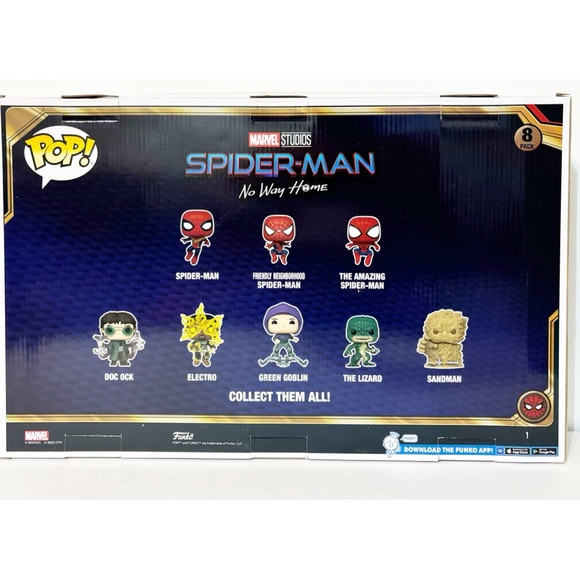 Funko Pop MARVEL Spider-Man 8 Character NO WAY HOME Bobble-Heads, NEW - Picture 2 of 4